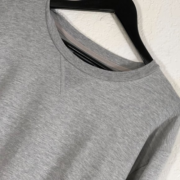 Goodlife Micro Terry Crewneck Sweatshirt Cotton Blend in Grey Heather Men's XXL - Picture 1 of 6